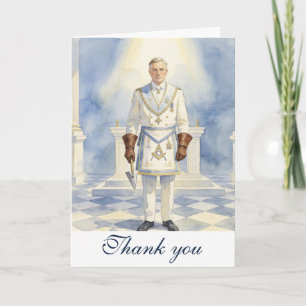 Cartão De Agradecimento Saudações Fraternais Aniversário Maçom Freemason