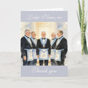 Cartão De Agradecimento Saudações Fraternais Aniversário Maçom Freemason