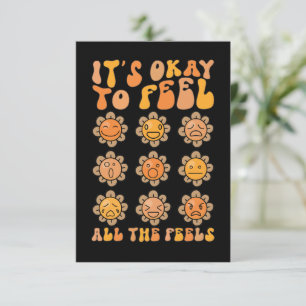 Cartão De Agradecimento Saúde Mental É Okay Sentir Todos Os Sentimentos
