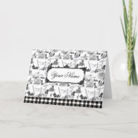 SCOTTISH Terrier Black Toile w/Custom Name