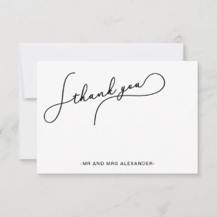 Cartão De Agradecimento Script Bonito moderno e pontos Dourados falsos Obr