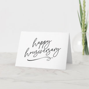 Cartão De Agradecimento Script de Imóveis do Aniversário do Lar Feliz