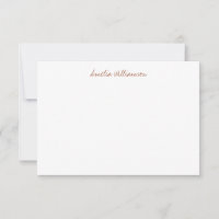 Script Simples Minimalista Terracota Escrito à Mão