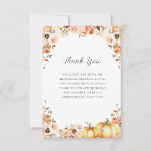 Cartão De Agradecimento se apaixonar obrigado chá de fraldas você