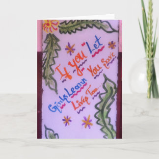 Cartão De Agradecimento "Se você deixou meninas o aprender salvar