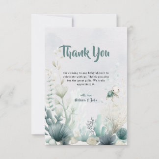 Cartão De Agradecimento Sea You Soon Baby Shower Thank You Card