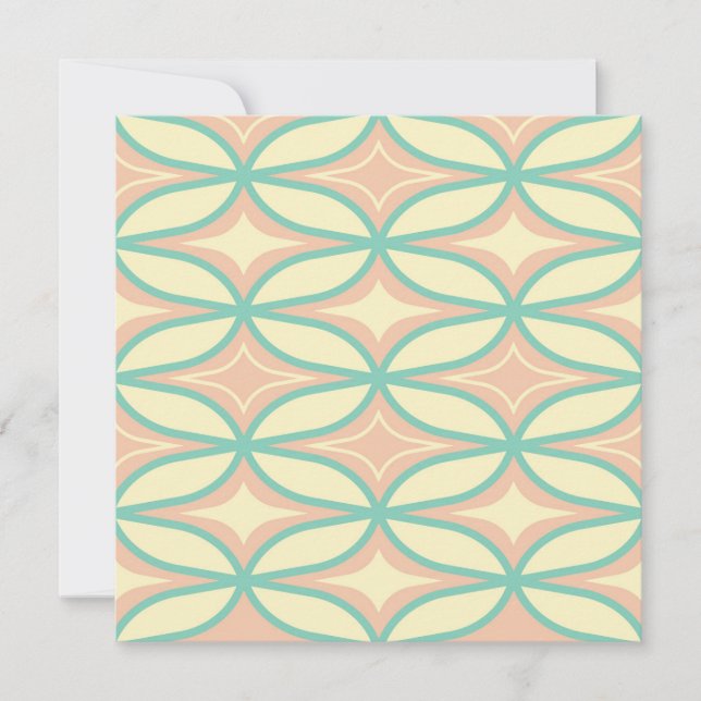 Cartão De Agradecimento  Seamless geometric pattern in diamond shapes  (Frente)