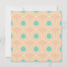 Seamless geometric pattern with teal pentagons