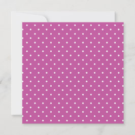 Cartão De Agradecimento Seamless magenta background polka dot pattern