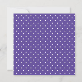 Cartão De Agradecimento Seamless  medium purple polka dot pattern