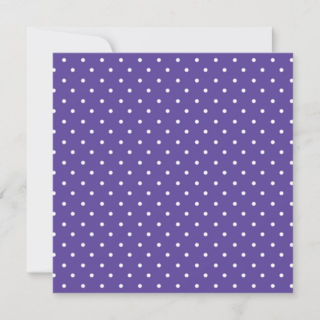 Cartão De Agradecimento Seamless  medium purple polka dot pattern (Frente)