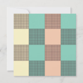 Cartão De Agradecimento Seamless plaid pattern  