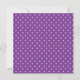 Cartão De Agradecimento Seamless purple background polka dot pattern 