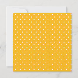 Cartão De Agradecimento Seamless yellow-orange  polka dot  pattern 