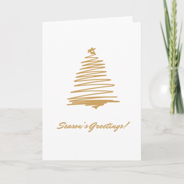 Cartão De Agradecimento Seasons Saudações (Frente)