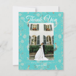 Cartão De Agradecimento Secret d'Indochine Wedding Thank You Card