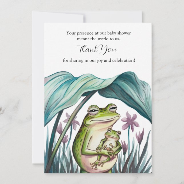 Cartão De Agradecimento Segurança nas armas de Mamãe (Frente)