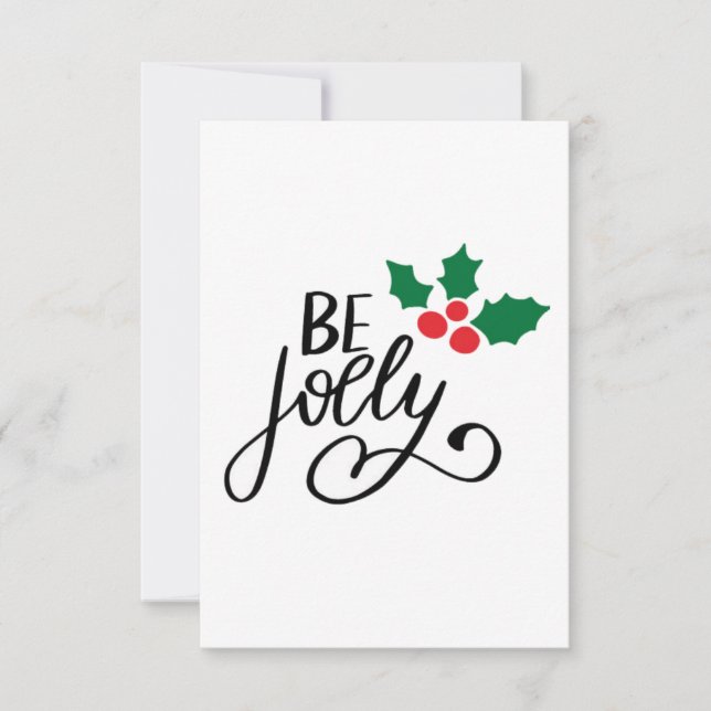 Cartão De Agradecimento Seja alegre (Frente)