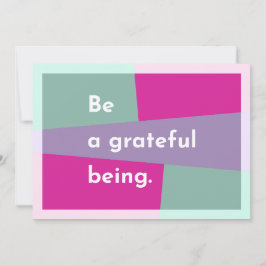 Cartão De Agradecimento Seja grato