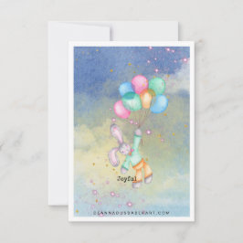 Cartão De Agradecimento Seja Joyful Art Card
