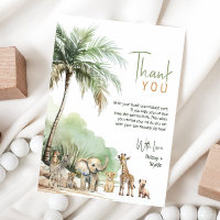 Selgle Safari Animal Vertical Chá de fraldas Flat