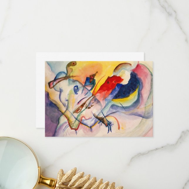 Cartão De Agradecimento Sem título Wassily Kandinsky (Frente/Verso In Situ)