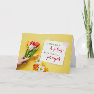 Cartão De Agradecimento Sending you a Big Hug and a Prayer