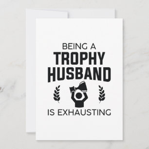 Cartão De Agradecimento Ser Um Marido De Troféu Está Esgotando