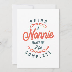 Cartão De Agradecimento Ser um nonnie faz minha vida um Dia de as mães com