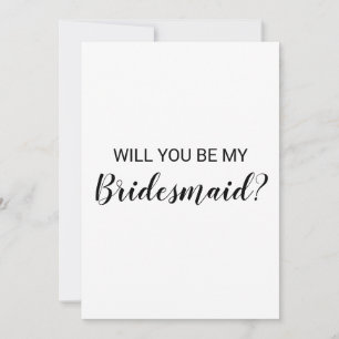 Cartão De Agradecimento Serão Meus Noteclados De Bridesmaid?