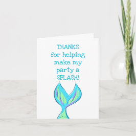 Cartão De Agradecimento Sereia