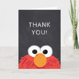 Cartão De Agradecimento Sesame Street Elmo Quadro Negro Aniversário 