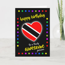 Seu Cartaz de ANIVERSÁRIO de Sinalizador de Trinid