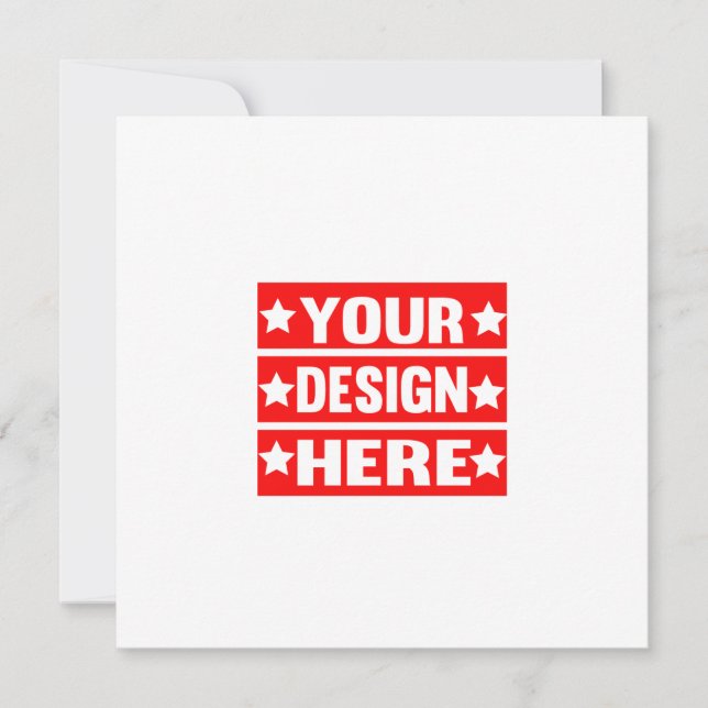 Cartão De Agradecimento Seu Design aqui personalizado (Frente)