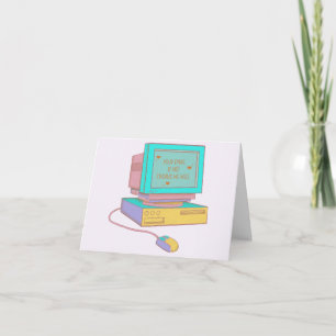 Cartão De Agradecimento Seu E-mail Não Me Encontra Bem Engraçado Retro