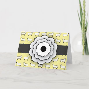 Cartão De Agradecimento Sheep Thank you Card