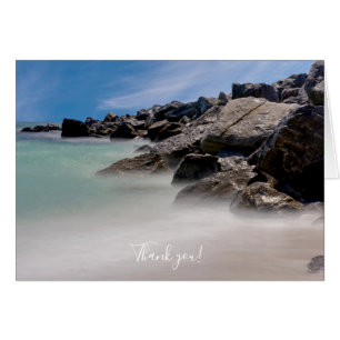 Cartão de agradecimento Shell Island Rocks And Wav