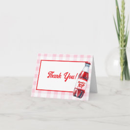 Cartão De Agradecimento She's Ready to Pop Baby Shower Soda Thank You Card