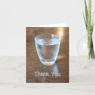 Cartão De Agradecimento Shotglass thank you card