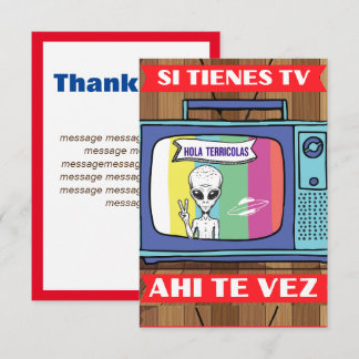 Cartão De Agradecimento si tienes tv ahi te vez