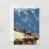 “Sierra Pass” Arte Ocidental por Edgar Payne
