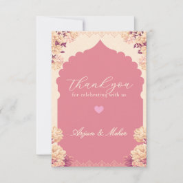 Cartão De Agradecimento Sikh Wedding Thank You Card | Elegant Punjabi Wedd