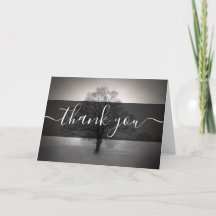 Silhueta de Árvore Personalizada em Preto e Branco