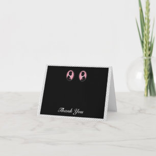 Cartão De Agradecimento Silhueta de Noivo Pintada Casamento Gay Obrigado