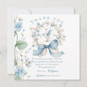 Cartão de Agradecimento Silly Goose Blue Ribbon &