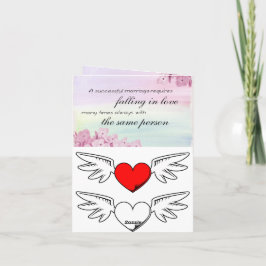 Cartão De Agradecimento Símbolo Abstrato vermelho