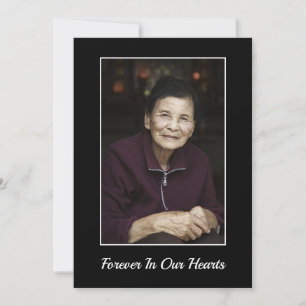 Cartão De Agradecimento Simpatia Bereavement Memorial Funeral Foto Persona