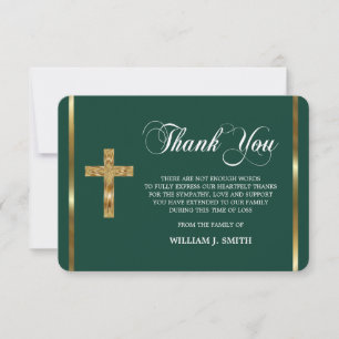 Cartão De Agradecimento Simpatia Cruz Dourada Religiosa OBRIGADA FOTO
