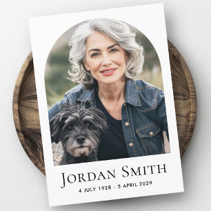 Cartão De Agradecimento Simpatia de funeral de fotos brancas clássicas de