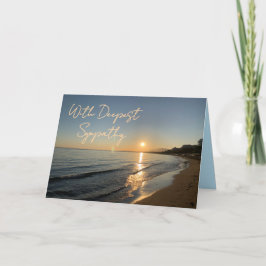 Cartão De Agradecimento Simpatia dobrada Placa Sunset Beach